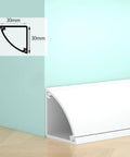 Self Adhesive PVC Cable Channel Cover Is A Total Game Changer Wire Management Track Peel And Stick Cord Raceway in white color.