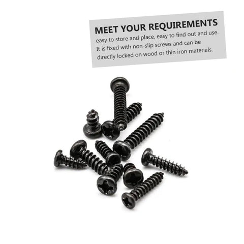 450 Piece Black PA Cross Head Round Self Tapping Screws Kit For Electronics And Furniture Repairs Miniature Screws Set