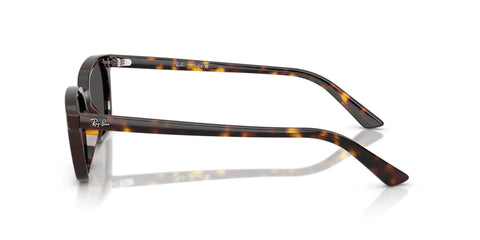 Side view of Zaya Low Bridge Fit Sunglasses in Havana with Dark Grey Lenses, Narrow Face Friendly X Small Frame, tortoiseshell arms