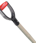 2 Pack Red D Grip Shovel Handles For 1-1/4 Inch Shovels, Plastic Replacement Grips With 32mm Inner Diameter, Easy Screw-On Install