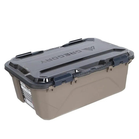 Alpaca 45L Waterproof Gear Box For Camping And Outdoor Organization With Clearview Removable Lid Mirage Tan IP65 Dustproof