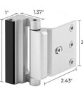 Heavy Duty Door Reinforcement Lock Set 3 Inch Security Lock For Inward Swinging Doors Withstanding Up To 800 Lbs Child Safety Lock Prevents Unauthorized Entry 2 Pack
