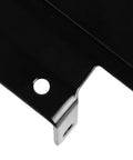 Close-up of Tough As Nails Self Locking Gate Latch Built From Durable Stainless Steel showing the mounting hardware.