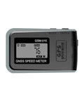 GPS Speedometer and Altimeter for RC Drones and Planes, High Precision Flight Data Reader showing screen with 76M peak altitude.