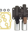 Honda Acura Transmission Dual Linear Shift Solenoid With Gasket Replacement For Accord Odyssey Pilot Prelude CL TL MDX Drop In Fits 1998 1999 2000 2001 2002 2003 Automatic Transmission Replaces 28250P6H024, shown with gasket and O-rings