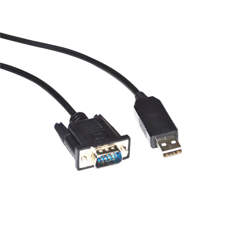 USB To VGA 15 Pin Male Adapter With RS485 Serial Program Communication Cable, black, for DVP Series Motion Controller to PC