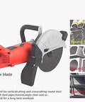 Badass Mini Circular Saw With 2200 Watt Power That Rips Right Through Wood Metal Stone Pro Grade Electric Slotting Machine with metal saw blade.
