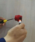 Testing heat resistance of UL Recognized SM40 Insulators from Wall Mounted Copper Ground Bar Kit With Five Sixteenth Inch Bus Bar And Ten Terminal Positions UL Recognized SM40 Insulators Uimp Up To 6KV Heavy Duty Grounding Bar Assembly For Electrical Panels And Power Distribution