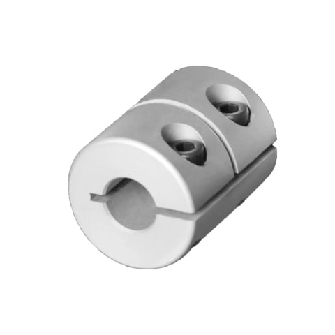 Aluminum alloy rigid shaft coupling for 6–8 mm bore, 25 mm length, 20 mm diameter with two screws