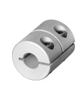 11mm To 11mm Aluminum Shaft Coupling Rigid Clamp On D25 L25 Beefy Built Shaft Coupler for CNC and 3D Printers, side view