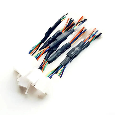 Waterproof 5 Wire Electric Bike Hall Sensor Adapter With PCB Motor Controller For Ebike Throttle Sync showing colorful wires and connectors.