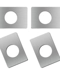 4 Pieces Door Reinforcement Plate Set For Door Handle Fixing Cover Filler Backplate Heavy Duty Stainless Steel Door Lock Repair Kit