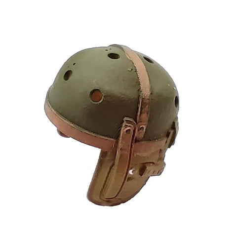 Side view of green helmet detail for American Soldier Commander Figure For Heng Long 1/16 RC Tanks, Battle Ready Tank Crew Leader