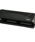 Low-Force No-Fuss 3-Hole Punch For 20-Sheet Capacity, Heavy-Duty Desktop Paper Punch With Squeeze Handle, Office And School Supplies, Black