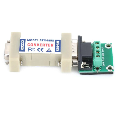 RS232 To RS485 Converter Adapter Dead Simple Serial Bridge For Industrial Automation with connectors and label