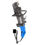Portable Electric Hydraulic Rebar Bender And Cutter For 8-25mm Steel Bars, showcasing sleek design and safety handle.