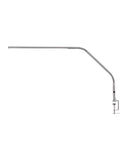 Slimline LED Table Lamp With 80 CRI Eye Care, 4 Dope Brightness Levels, 3000 Lux At 30 Cm, 1065 Lumens, 4 Step Dimmer, Brushed Steel, Flexible Neck For Precise Task Lighting, side view