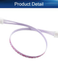 Five Pack 4 Pin 2.54mm Pitch Female To Female JST XH Adapter Cables 30cm coiled and connected for DIY electronics