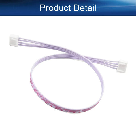 Five Pack 4 Pin 2.54mm Pitch Female To Female JST XH Adapter Cables 30cm coiled and connected for DIY electronics