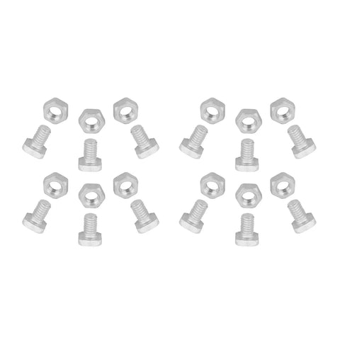 Heavy Duty Aluminum Greenhouse Hardware Kit With 50 M6x12 Bolts And 50 M6 Nuts For Quick Assembly And Reliable Repairs, rust-resistant fasteners