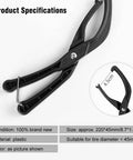 Durable Plastic Bike Tire Pliers And Tire Removal Tool For Quick Repairs, size 220x45mm, plastic material, shown with product specifications