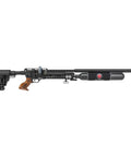 Factor Sniper Long 30 Caliber PCP Side Lever Air Rifle with ambidextrous reversible charging handle and manual load