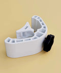 Babyproof Crib Corner Lock Kit For Sturdy Side Rails And Infant Bed Barrier Clasp on beige background