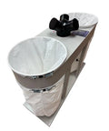 Tough As Nails Heavy Duty Dust Collector And Portable Shop Vacuum For Woodworking Shops Featuring Mobile Base with dual collection bags.