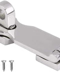 Heavy Duty 3 Inch Marine Grade Stainless Steel Door Hasp With Turning Padlock Eye Mount And Screws Built For Doors Hatches And Saltwater Environments Built To Last And Tough As Nails