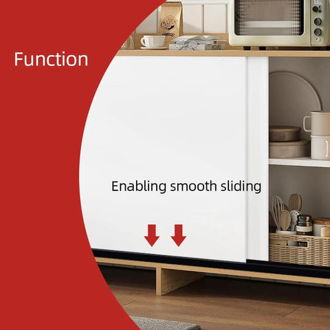 Sliding Door Track Kit For One Quarter Inch Thick Panels, U Channel Rubber For Sliding Cabinet And Closet Doors, Black, 4 Feet, PVC Waterproof And Wear Resistant, Withstanding High And Low Temperatures For Smooth Durable Sliding