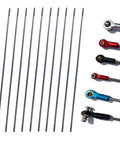 Premium M2 Pushrod Connectors Set In 304 Stainless Steel Rod Linkage For RC Planes Helis Boats And Cars Durable 11.8 Inch Length
