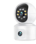 6Mp Dual Lens Wifi Ip Camera With Built In Screen Features Ai Human Detection Smooth Auto Tracking and Flat Out Reliable Ptz Pan Tilt Zoom Tech to Deliver Big Time Indoor Outdoor Security close-up.