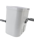 No Sweat Portable Manual Hand Crank Clothes Washer Ditch The Cord Compact Laundry Drum in white, lightweight, and compact design.