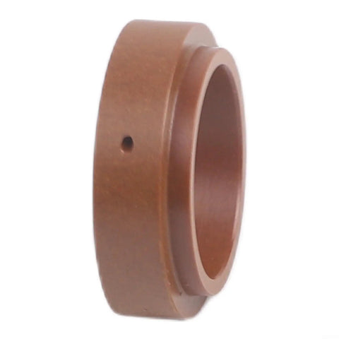 Brass Plasma Swirl Ring 60027 Replacement For PT 80 IPT 80 PTM 80 IPTM 80 Torch Systems Pro Shop Ready Fit Heavy Duty Spare Part For Plasma Cutters And CNC Tables, brass ring close-up