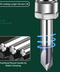 ASNOMY 4pc carbide chamfer end mills set, V-groove router bits, 60°/90°, 3-flute CNC milling cutters for carving