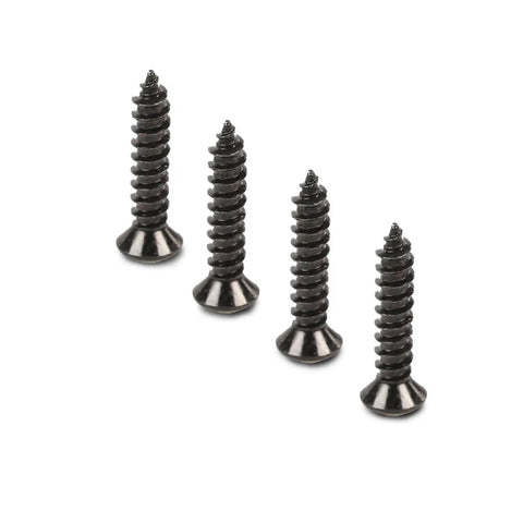 Beefy Tail Light Lens Upper Screw Kit For 2005 To 2013 Corvette C6, Heavy Duty Metal Hardware For Secure Rear Illumination, Easy Install, Matches Factory Dimensions, 4 black screws