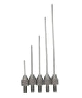 Needle Contact Point Sets For Dial Indicator And Depth Gauge, 4-48 UNF Thread Shank, 1mm Diameter Stem, 10mm To 50mm Lengths