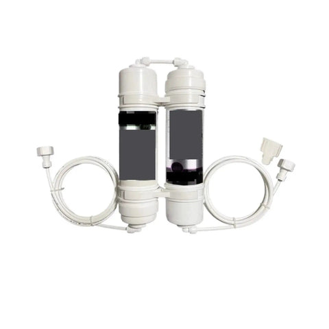 Top Shelf Water Filter Cartridge For Direct Drink Ice And Coffee Systems 1 Micron Sediment Prefilter with hoses and connectors.