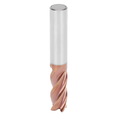 4 Flute End Mill CNC Milling Cutter Tool For Metal Engraving Tungsten Steel Micro Carbide, side view of cutter.