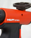 Deluxe Foam Insulating Sealant Dispenser CF-DS1, side view showing smooth trigger and orange-black design for easy application.