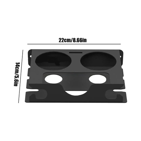 Iron Build Spray Bottle Rack Wall Mount Organizer with dimensions for garage or shop