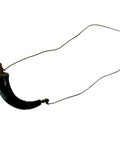 Powder Horn For Muzzleloader Reenactment Costume Accessory With Wooden Spout Buffalo Horn Style Old West Mountain Man Era