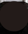 Hella Durable 40 Inch Lazy Susan Rotating Serving Tray Cut From Thick Sintered Stone On Black Background.