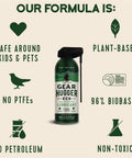 Multipurpose Plant Based Lubricant Spray Pack Of 3 All In One For Rust Removal And Lubricating Garage Doors Hinges And Locks, Eco Friendly Formula No Petroleum No PTFE 11 Oz Each Great For Tools And Equipment bottle with eco-friendly details
