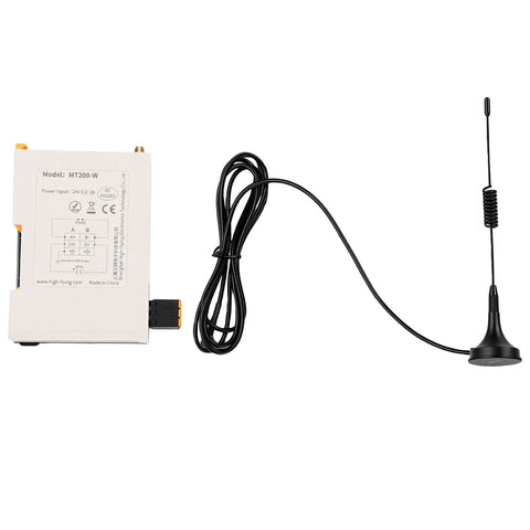 High Performance Edges Expandable IO Module For Industrial IoT And Smart Factories With Rugged, Rock Solid Hardware, Versatile Protocol Support Including Modbus, Grouped Active Reporting, Customizable JSON, And Easy Plug And Play Integration, white module with antenna