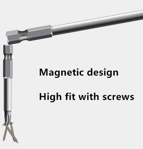 Solid T8 Torx Security Bits With One Quarter Inch Hex Shank Three Inch Long Magnetic Driver Set highlighting magnetic design and fit with screws.