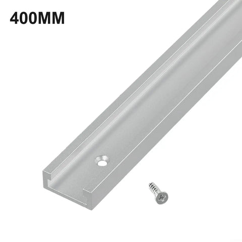 400mm Heavy Duty Aluminum T Track for Woodworking That Fits T Screws and Clamps, smooth miter bar movement, precise wood alignment