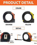 Solid Build Personalized Tape Measure For Woodworking And DIY Projects Featuring This Is Gods Country Engraving in orange and yellow colors.