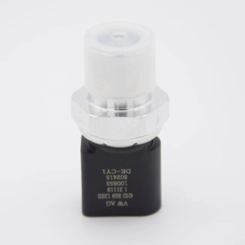 Air Conditioning Pressure Transducer Switch Sensor For Audi And VW Fits A3 A4 A5 A6 A7 A8 Q5 R8 RS5 RS7 S3 S6 S8 SQ5 Allroad GTI And 2015 2016 Golf R SportWagen Sweet Plug And Play Fix For Faulty AC Sensor front view