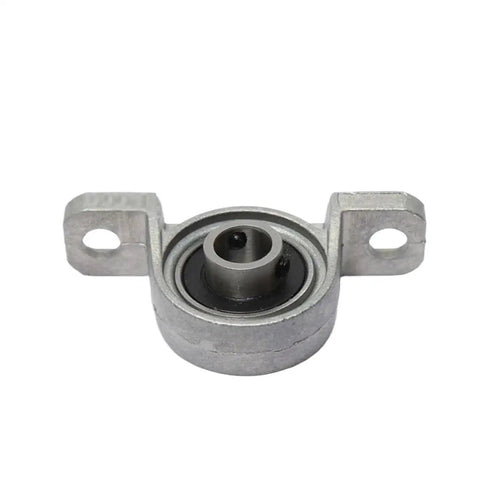 10 Pieces Zinc Alloy Pillow Block Ball Bearing Mounts Set With 8mm 10mm 12mm And 17mm Bore, front view of bearing in mount